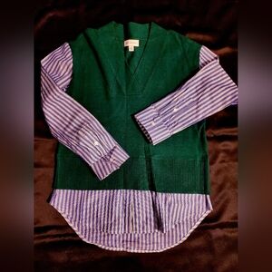 Women's Mixy Shirt Sweater, Lightweight